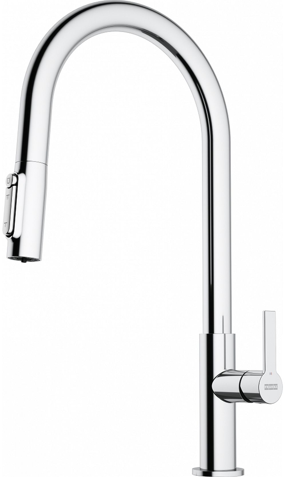 Franke Maris Slim Clear Water J Pull-Out grifo de cocina de pie cromo 120.0730.870