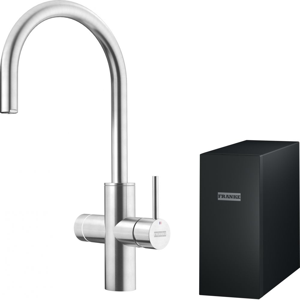 Franke Mythos Water Hub Sparkling grifo de cocina de pie acero inoxidable 160.0708.956