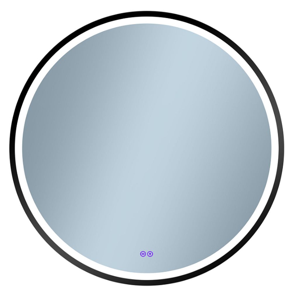 Venti Orion Black espejo 60x60 cm circular con iluminación negro 5905951180342