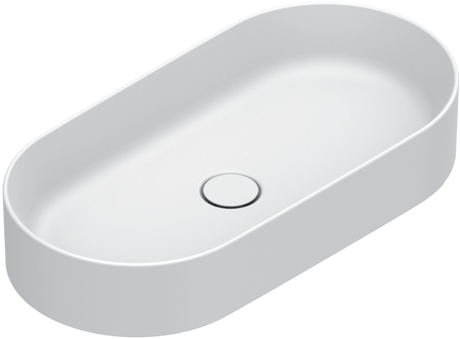 Catalano Zero lavabo 70x35 cm oval sobre encimera blanco 0122700021