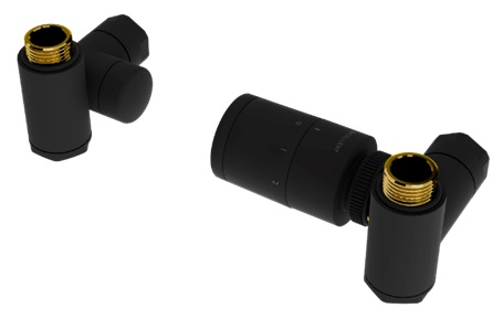 Excellent Caldo válvula triaxial negro GREX.CA10.P.TTG.BL