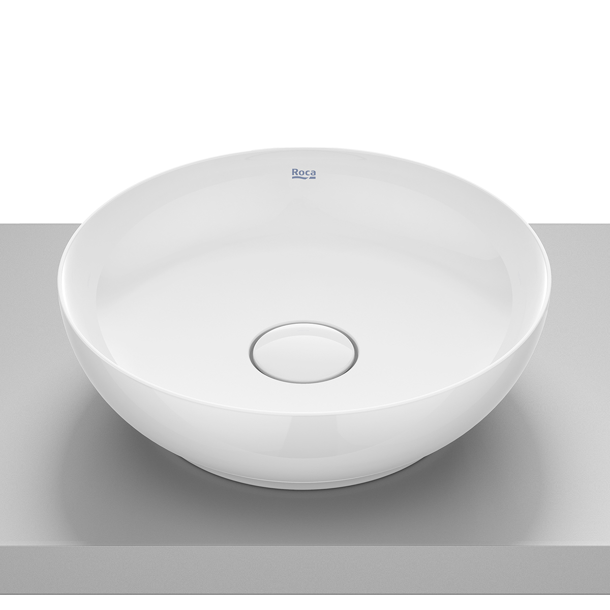 Roca Bol lavabo 42.5x42.5 cm circular sobre encimera blanco A32787M000