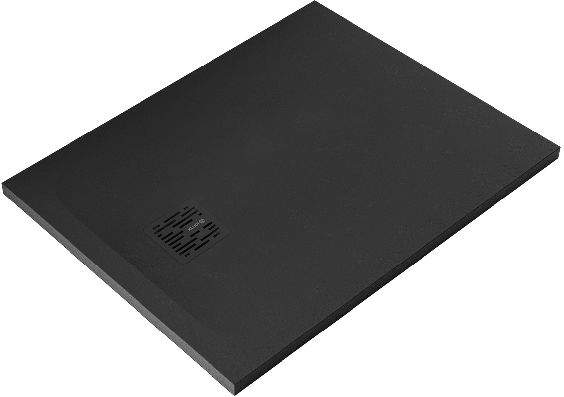 Kludi Terra plato de ducha rectangular 90x70 cm negro 08DW0439