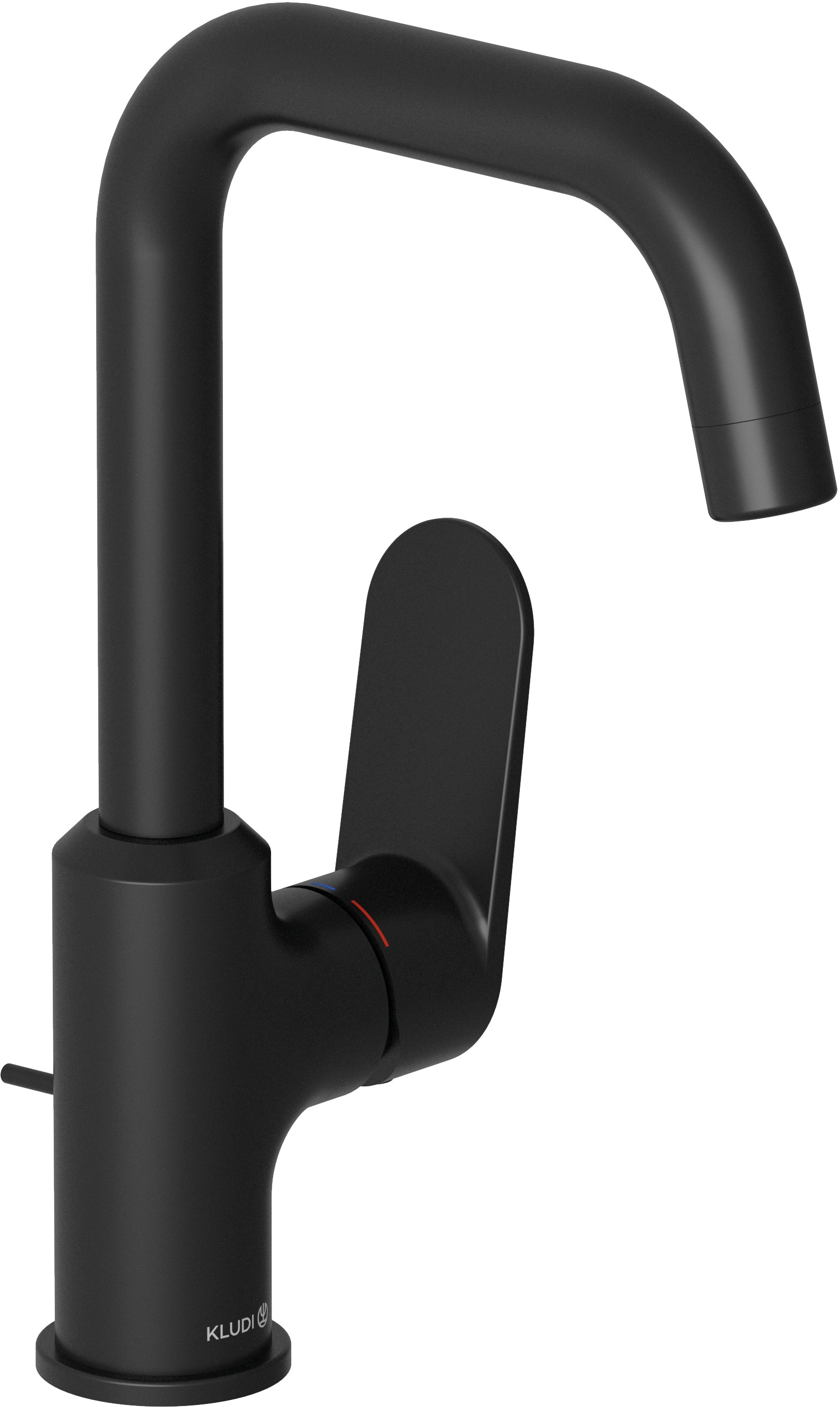 Kludi X1 grifo para lavabo de pie negro 320273975
