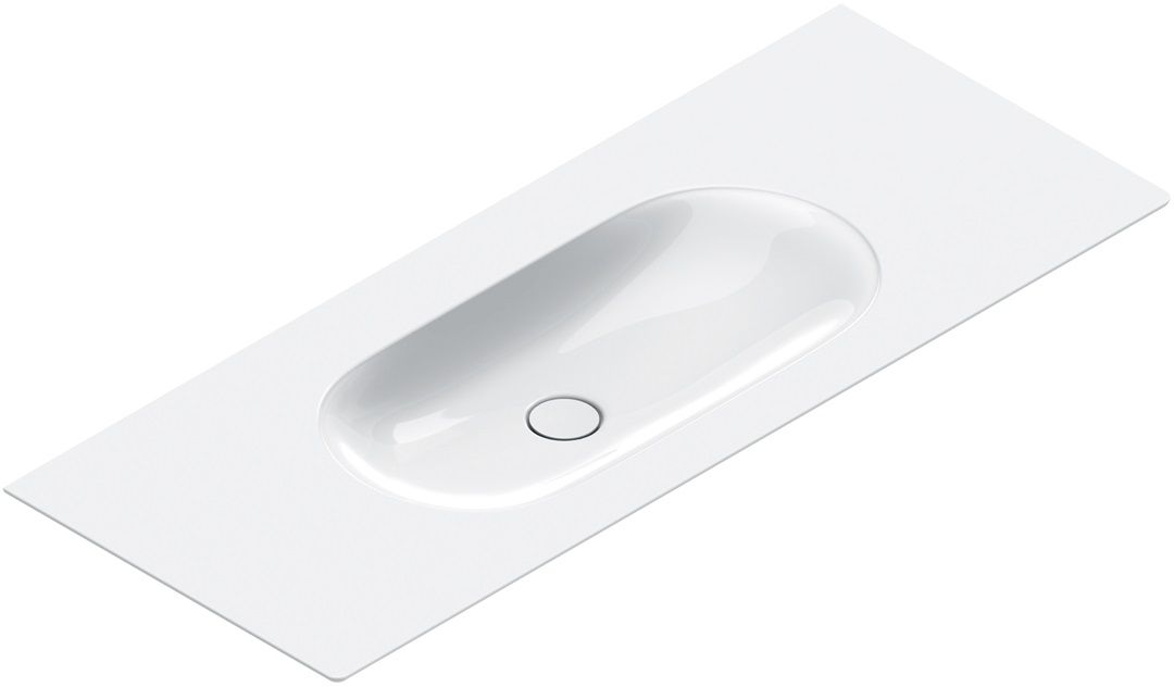 Catalano Sfera lavabo 125x50 cm rectangular clásico-para mueble-con encimera blanco 0521261001