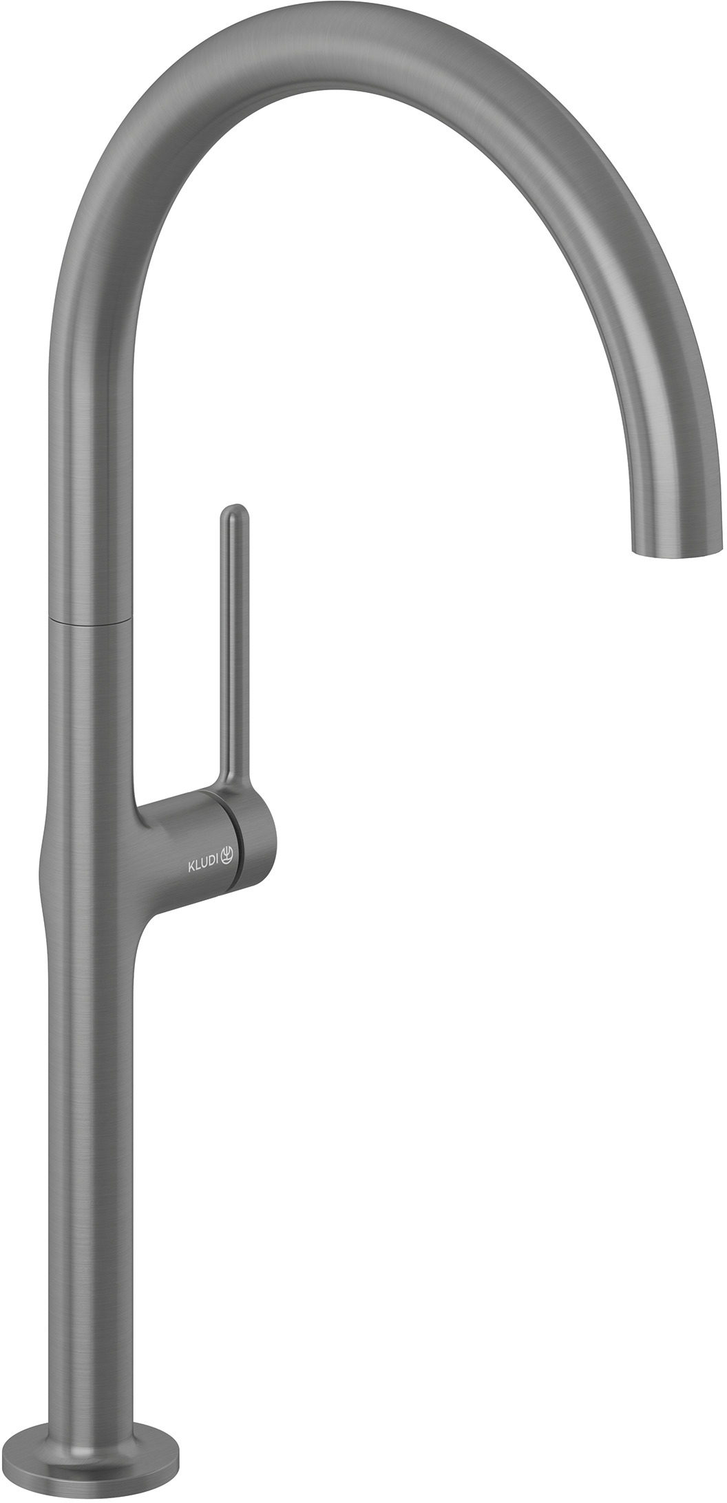 Kludi Reef grifo de cocina de pie negro 50803N275