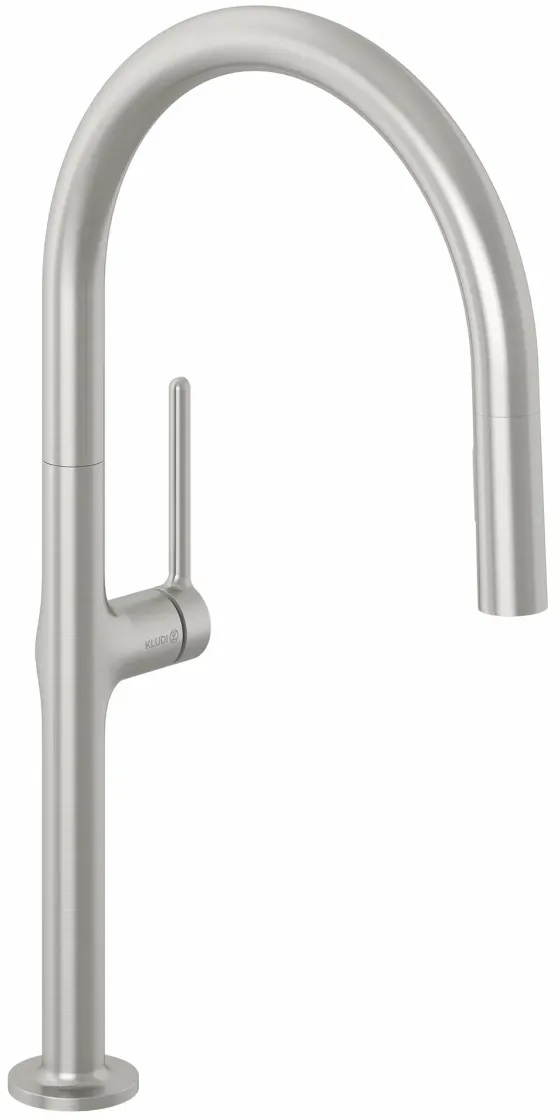 Kludi Reef grifo de cocina de pie níquel 50851N575