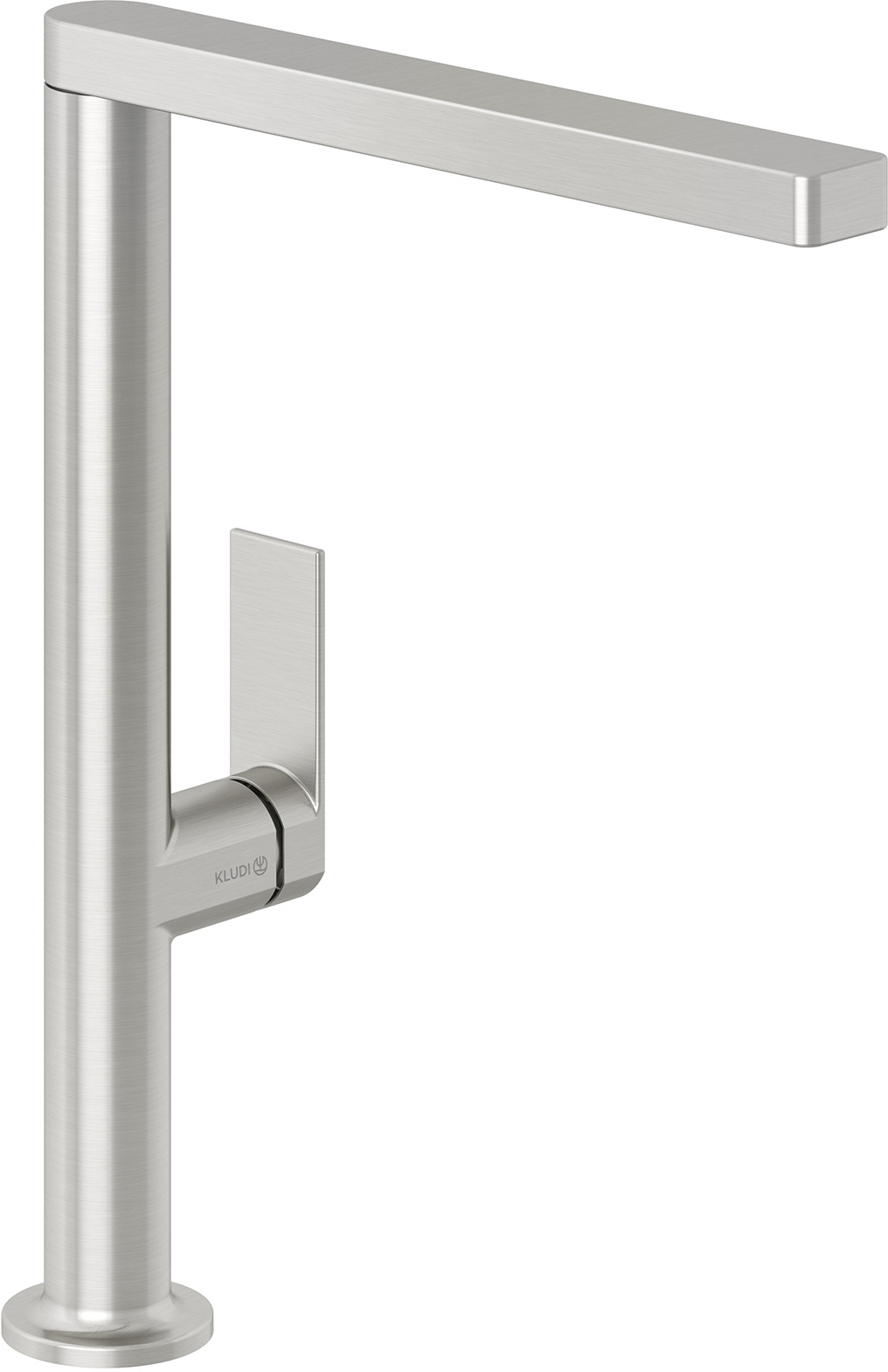 Kludi Qord grifo de cocina de pie níquel 56803N575