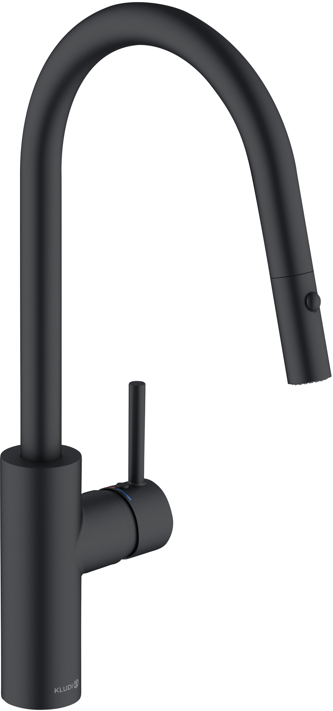 Kludi E-Go Voice grifo de cocina de pie negro 423006677