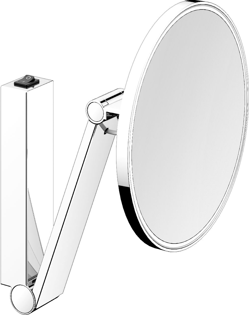 Keuco Cosmetic mirrors espejo cosmético 21.2x31.4 cm redondo con iluminación cromo 17612139004
