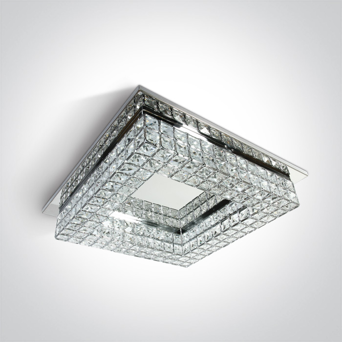One Light plafón 1x24 W cromo 62184B/C/W