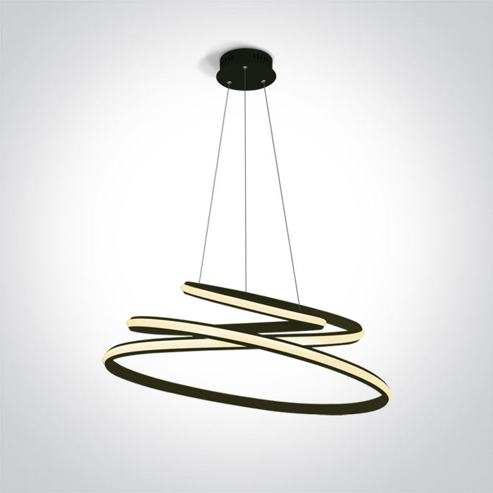 One Light Charma lámpara colgante 1x45 W negro 63046A/B