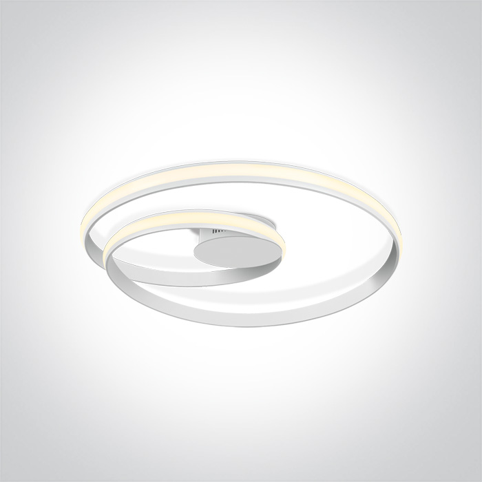 One Light Sion lámpara de techo 1x30 W blanco 63066/W