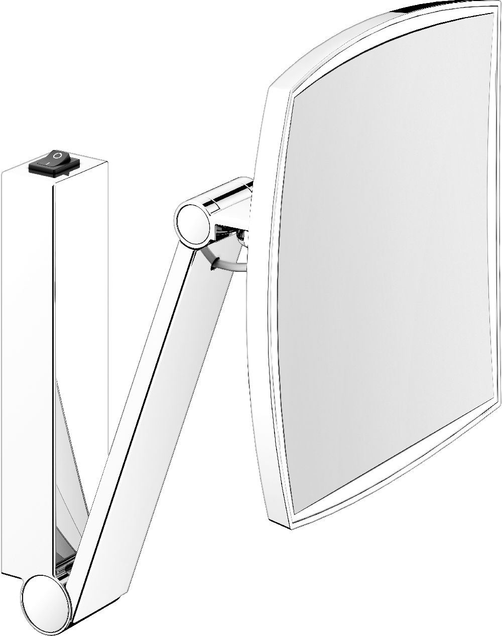 Keuco Cosmetic mirrors espejo cosmético 20x31 cm rectangular con iluminación 17613039004