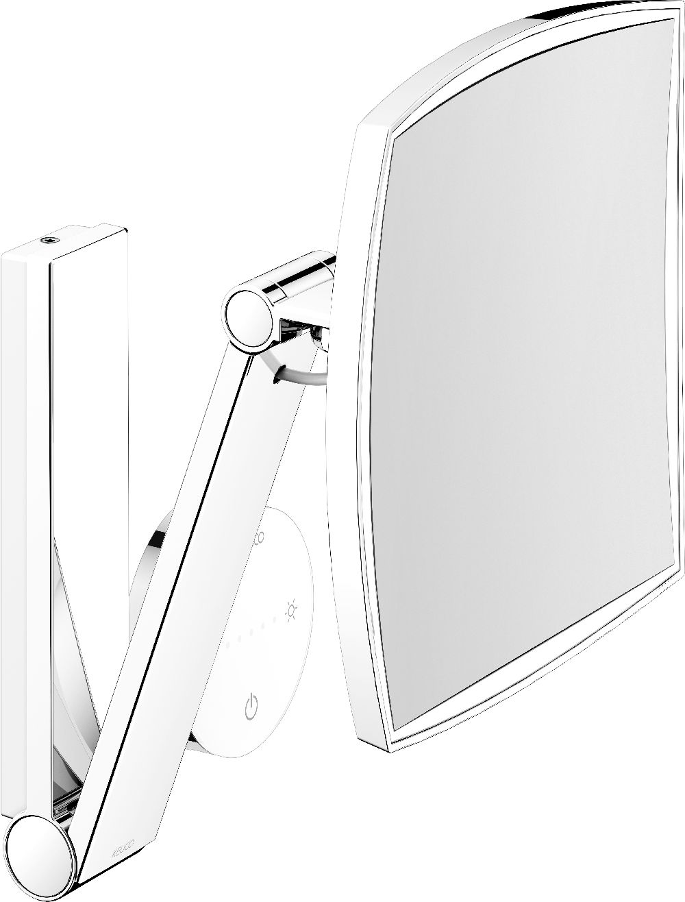 Keuco Cosmetic mirrors espejo cosmético 20x31 cm rectangular con iluminación 17613039006