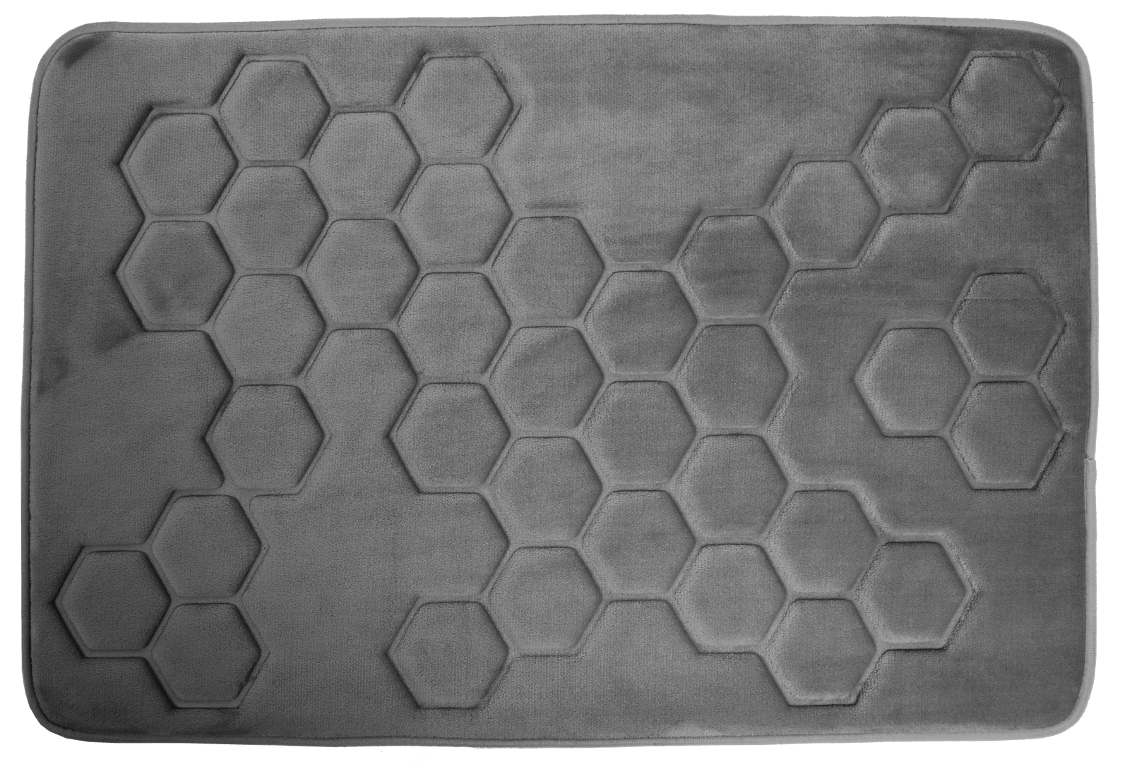 Hyggli Honey alfombrilla para baño 90x60 cm rectangular gris 70-089