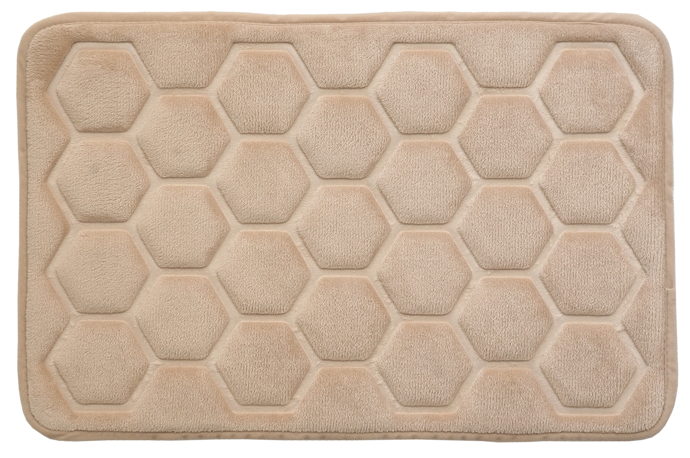 Hyggli Rock alfombrilla para baño 60x40 cm rectangular beige 70-116