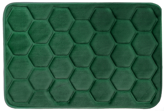 Hyggli Rock alfombrilla para baño 60x40 cm rectangular verde 70-119