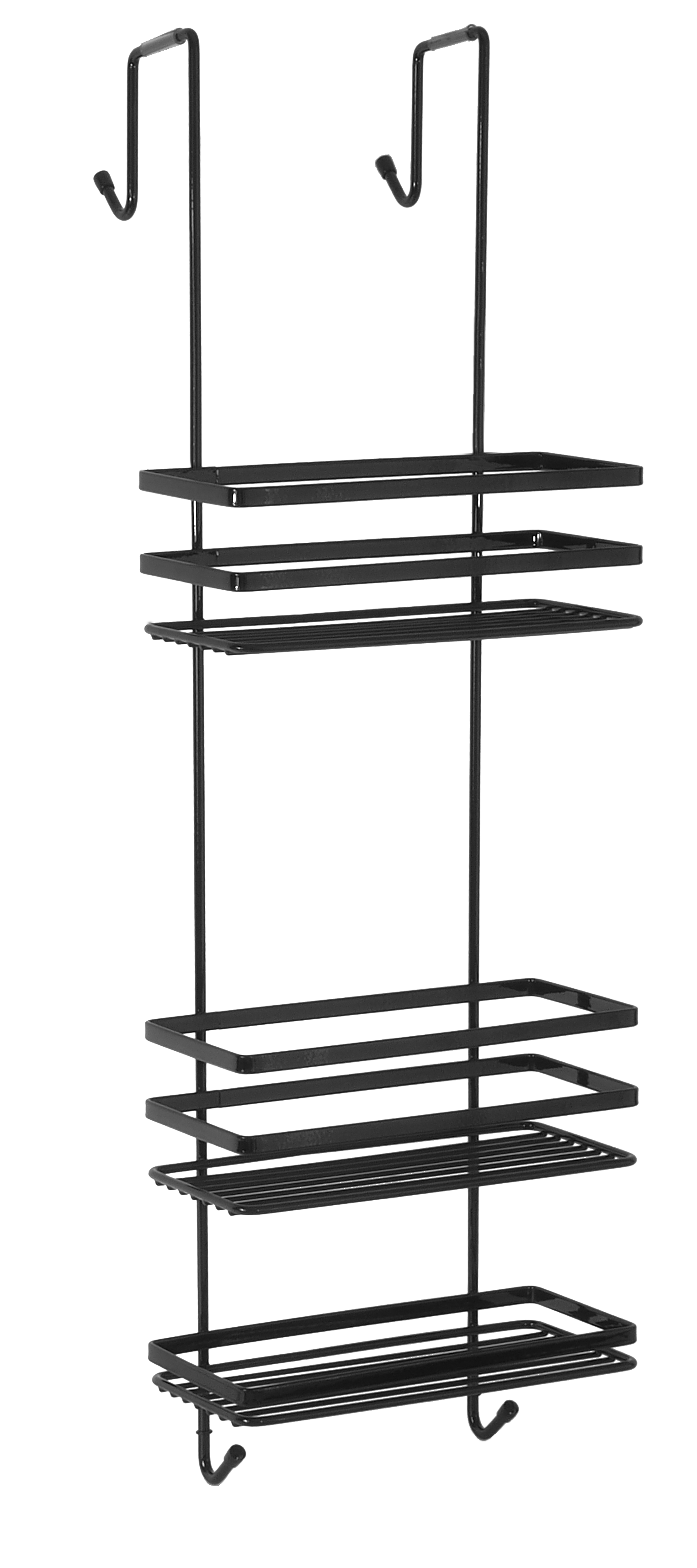 Hyggli Inox repisa de ducha 25 cm negro 50-115