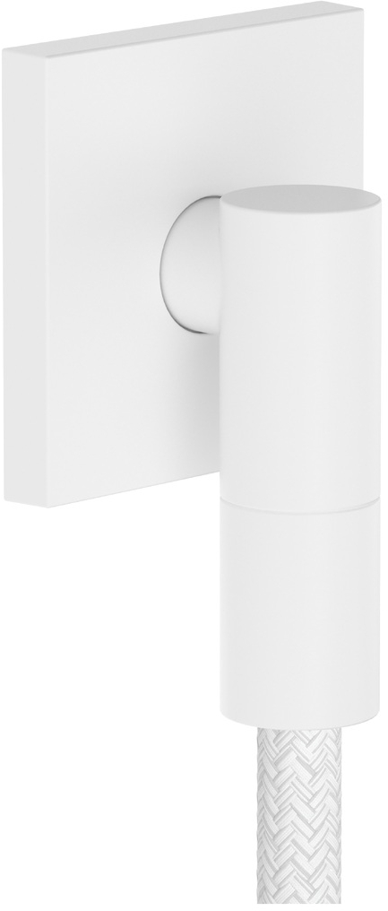 Hansgrohe FixFit Fine E codo de conexión a pared blanco 28883700