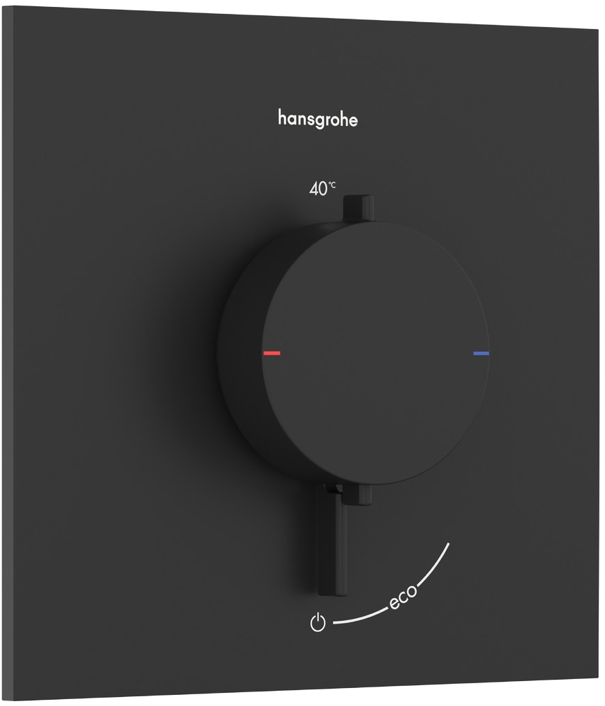 Hansgrohe Ecostat Comfort E grifo para ducha empotrado con termostato negro 33710670