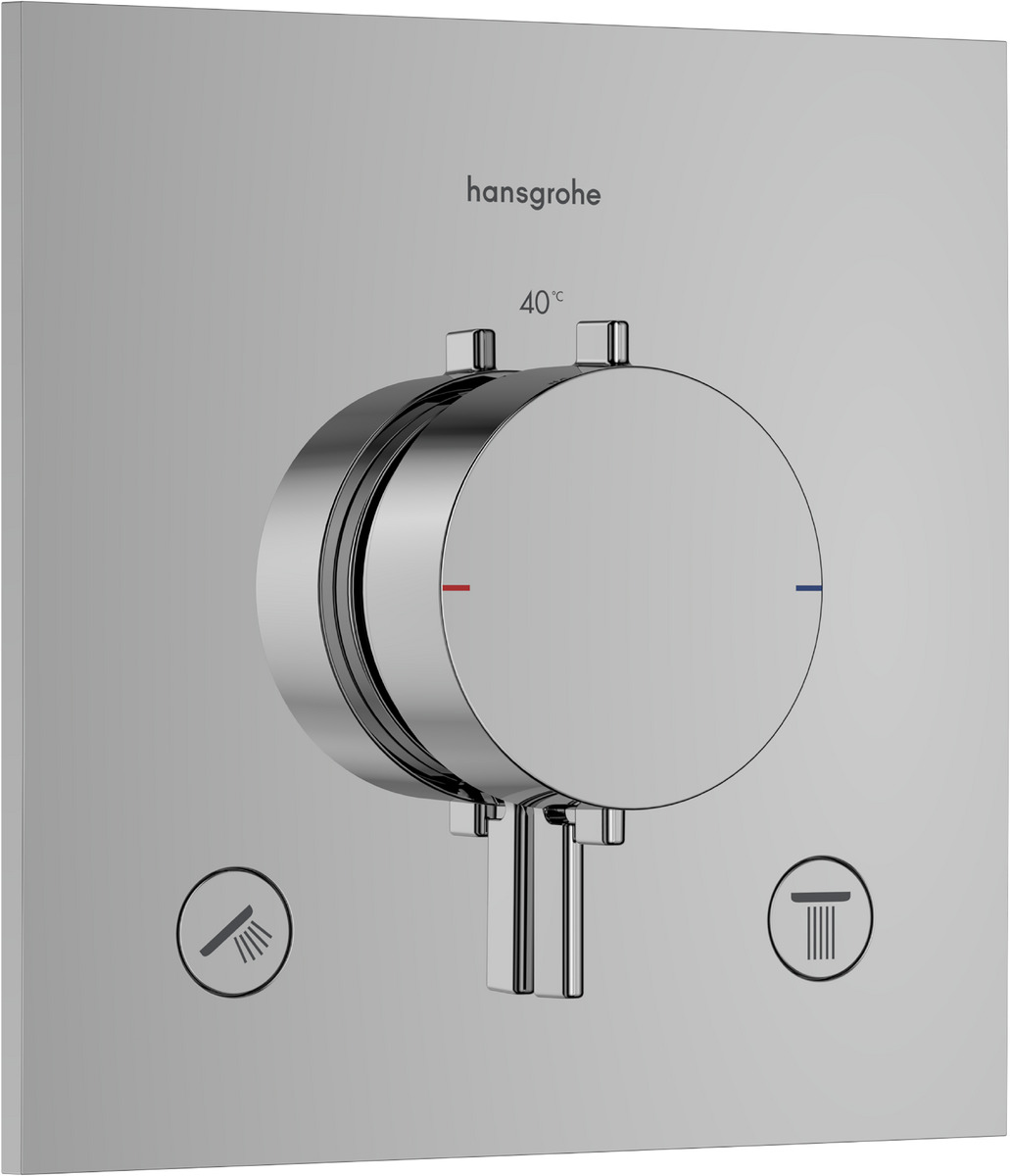 Hansgrohe Ecostat Comfort E grifo de bañera y ducha empotrado con termostato cromo 33711000