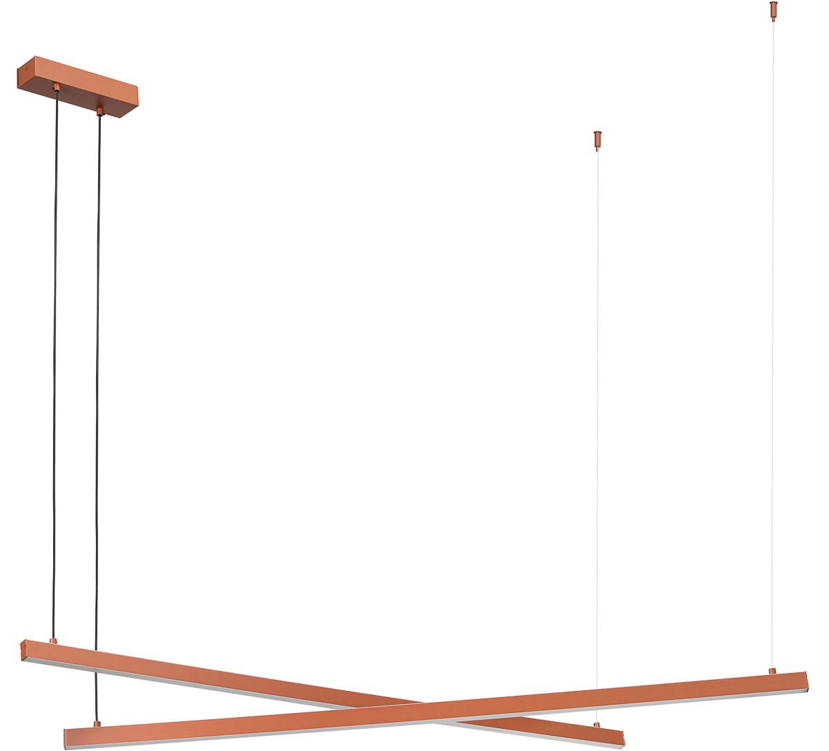 Argon Miami lámpara colgante 2x74 W marrón 8837