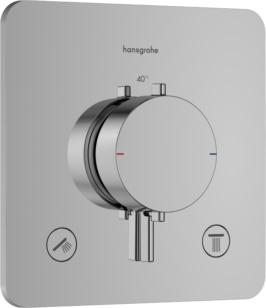 Hansgrohe Ecostat Comfort Q grifo de bañera y ducha empotrado con termostato cromo 33713000