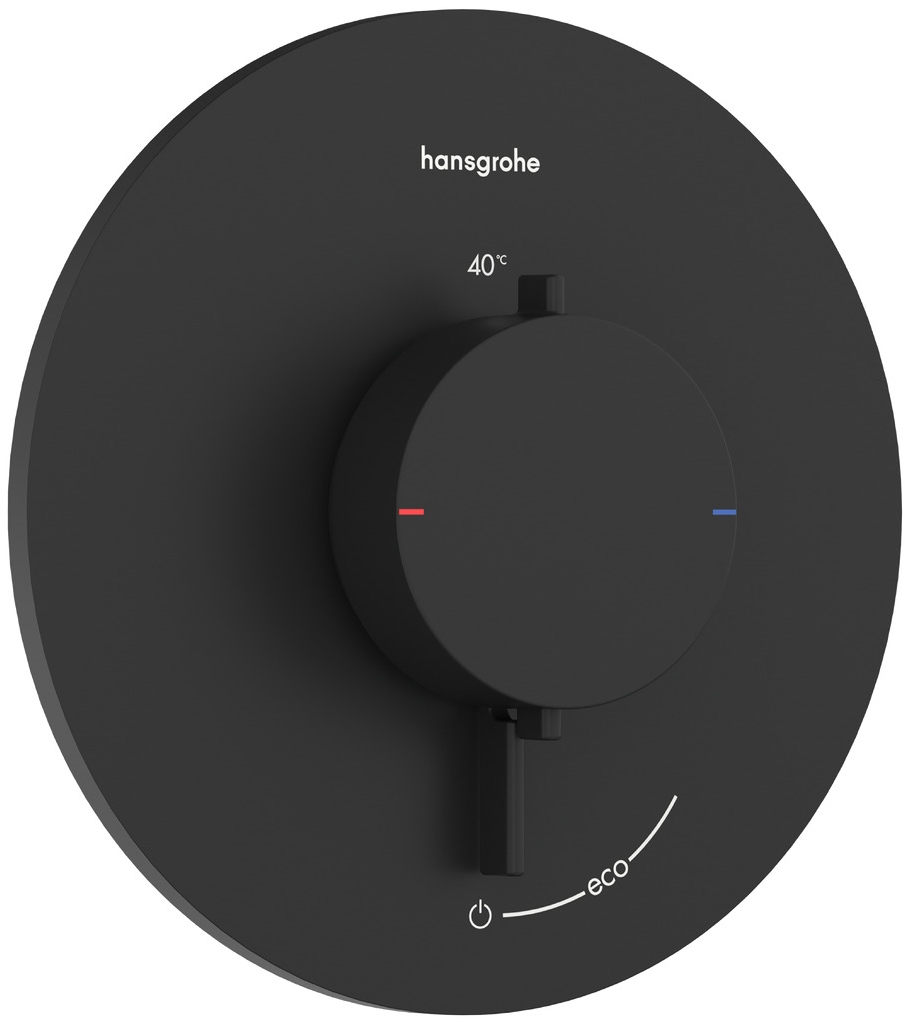 Hansgrohe Ecostat Comfort S grifo para ducha empotrado con termostato negro 33714670