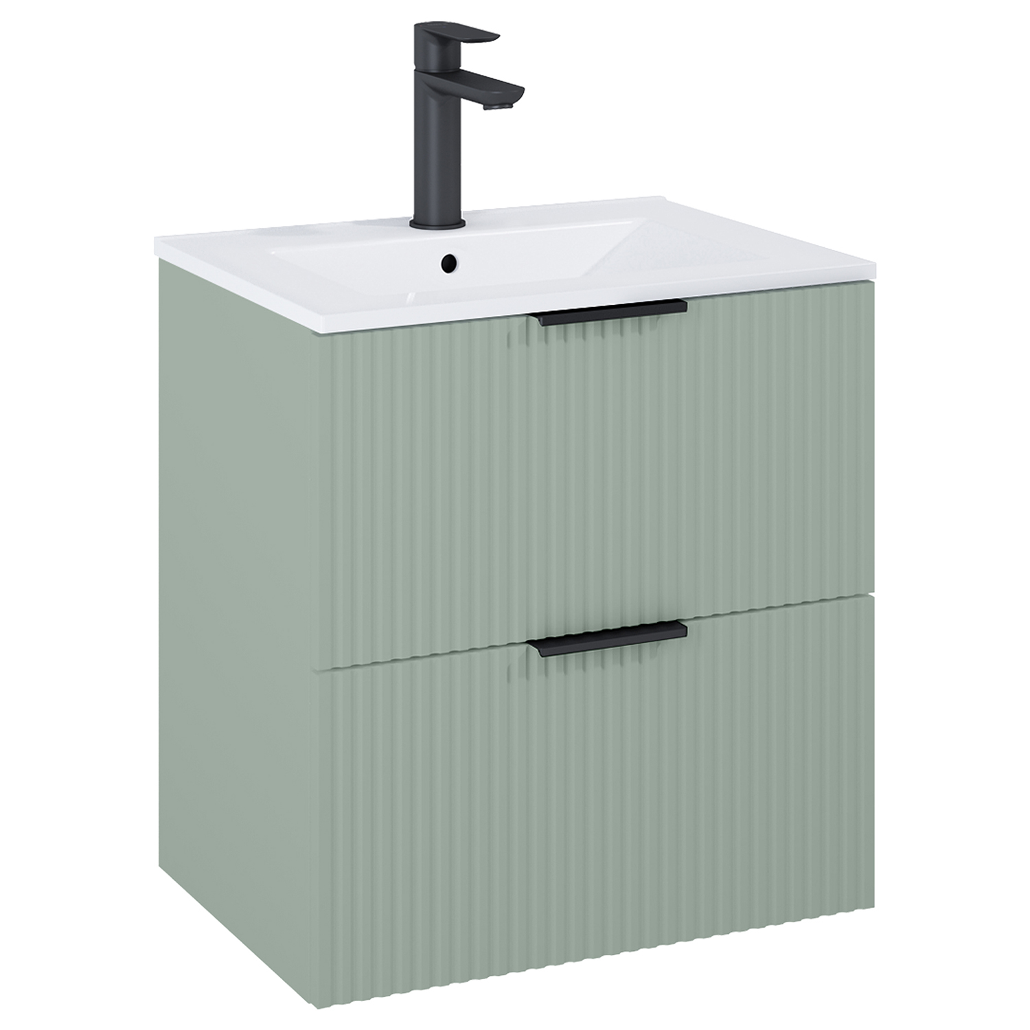 Roca Reef armario 60x45.2x63.5 cm suspendido, para lavabo verde A857954147