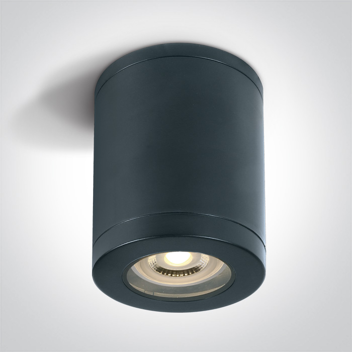 One Light lámpara de techo exterior 1x10 W negro 67142B/B