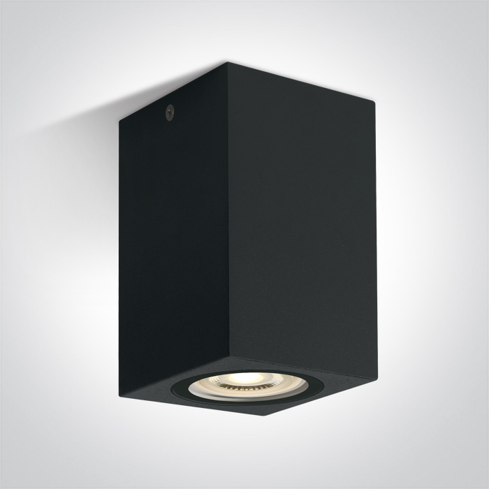 One Light lámpara de techo exterior 1x6 W negro 67142D/B