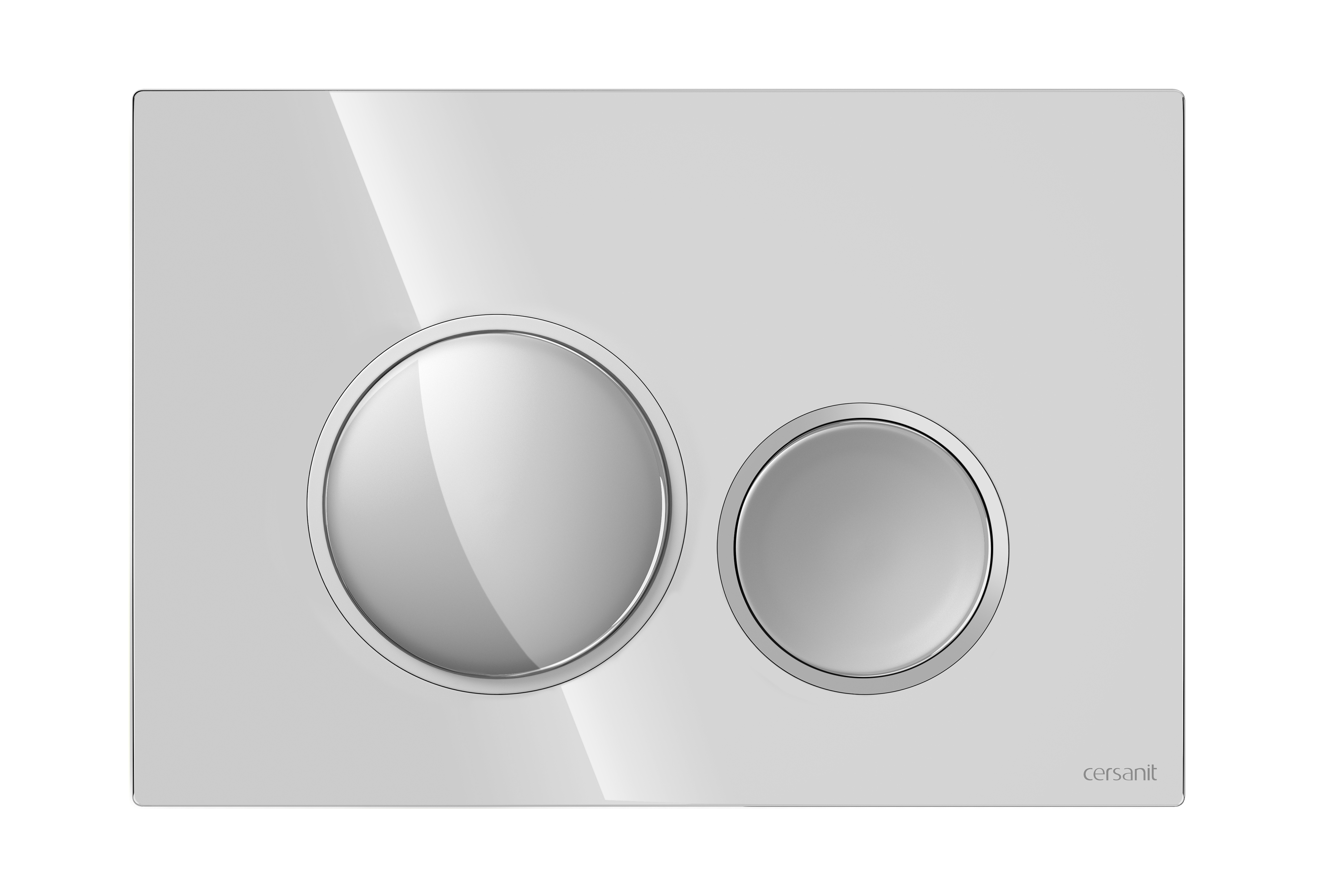 Cersanit Luna botón de descarga para WC cromo brillante-cromo mate K97-0630