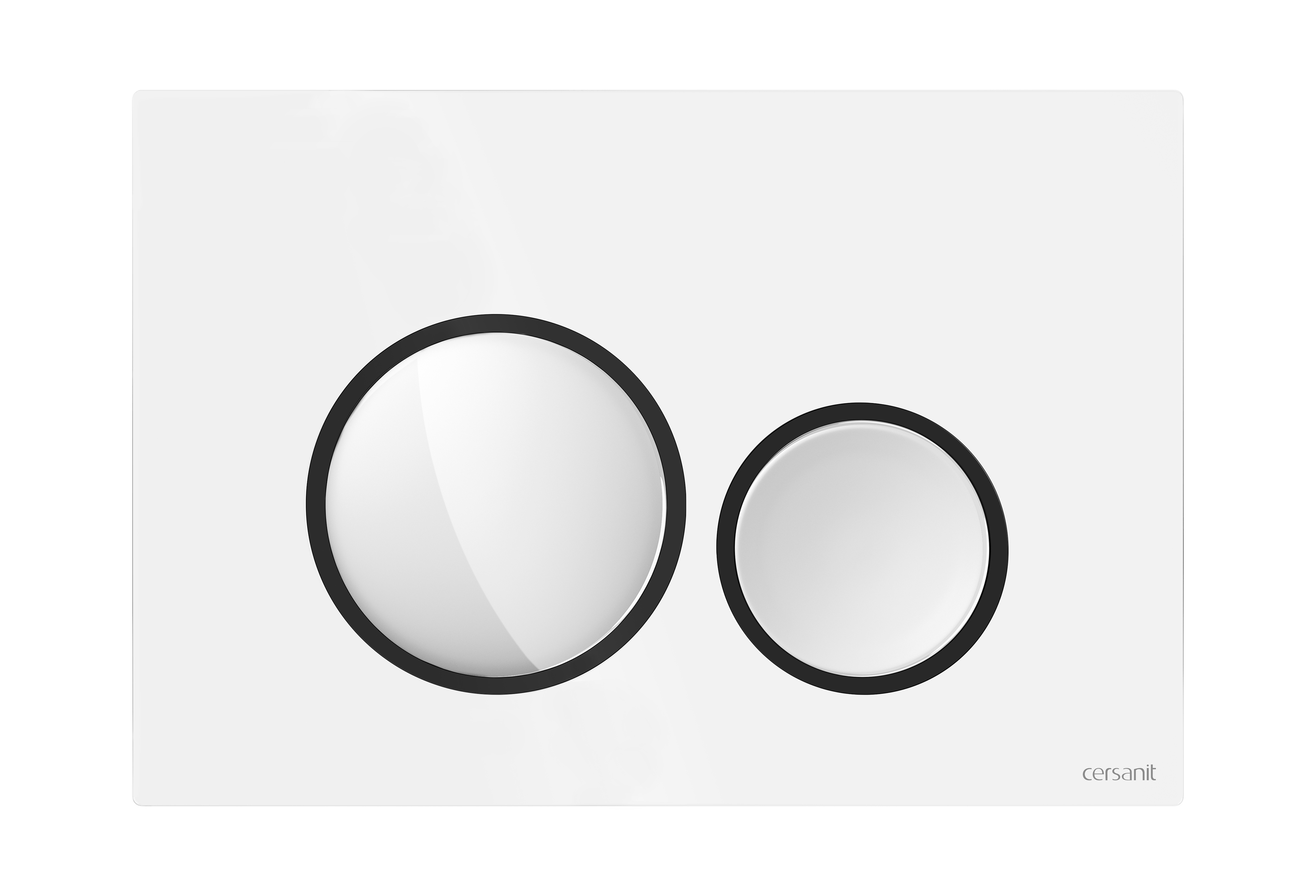 Cersanit Luna botón de descarga para WC blanco-negro K97-0628