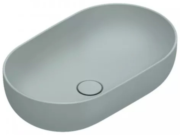Catalano Sfera lavabo 60x37 cm oval sobre encimera azul 0522610028