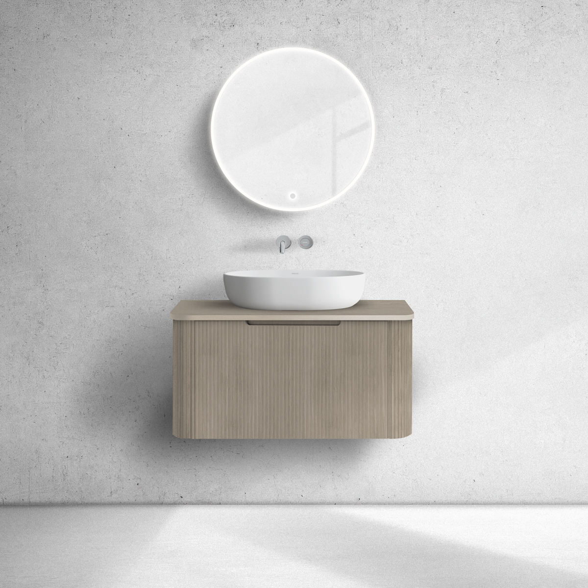 Oltens Hamnes armario 80x46x39 cm suspendido, para lavabo roble 60023060