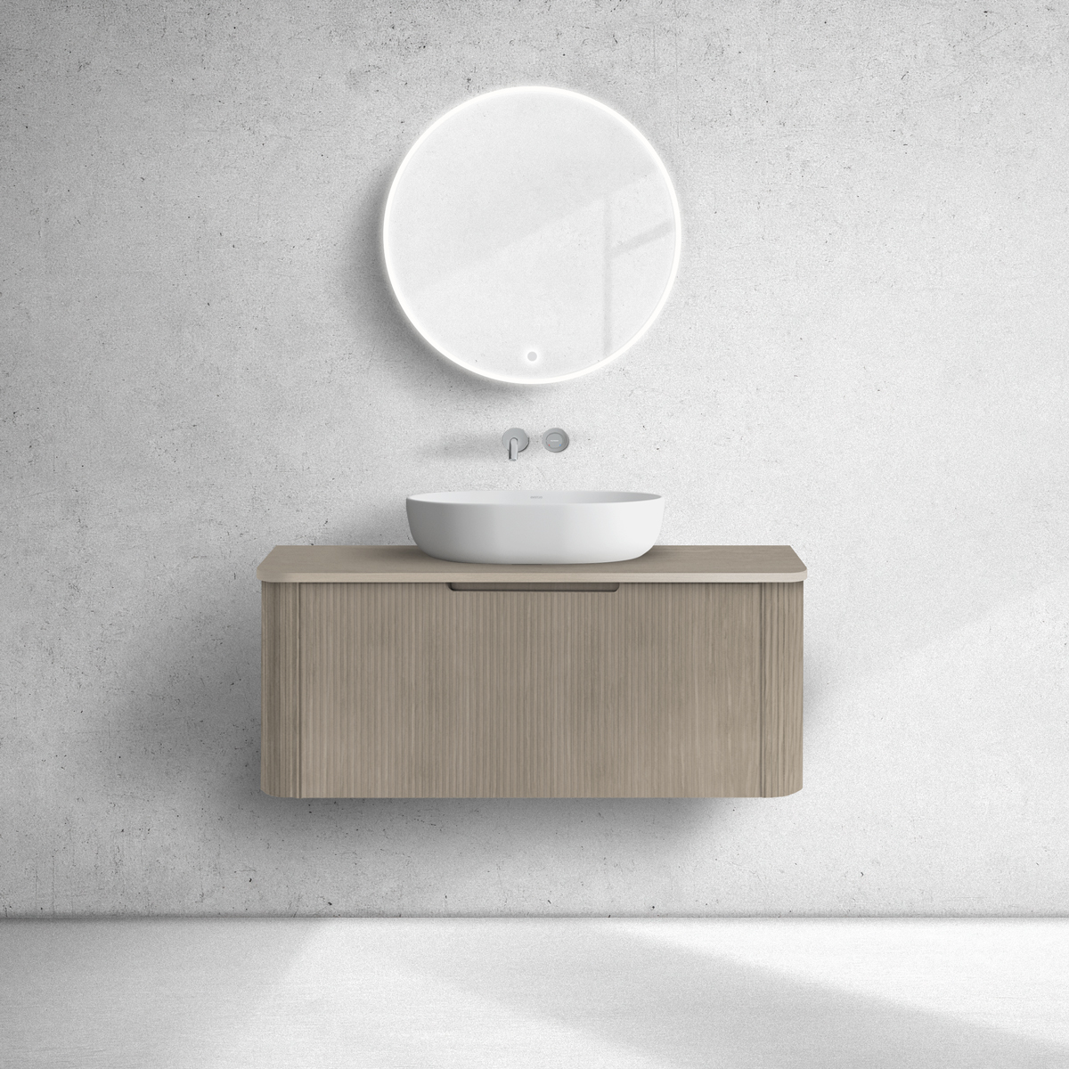 Oltens Hamnes armario 100x46x39 cm suspendido, para lavabo roble 60024060