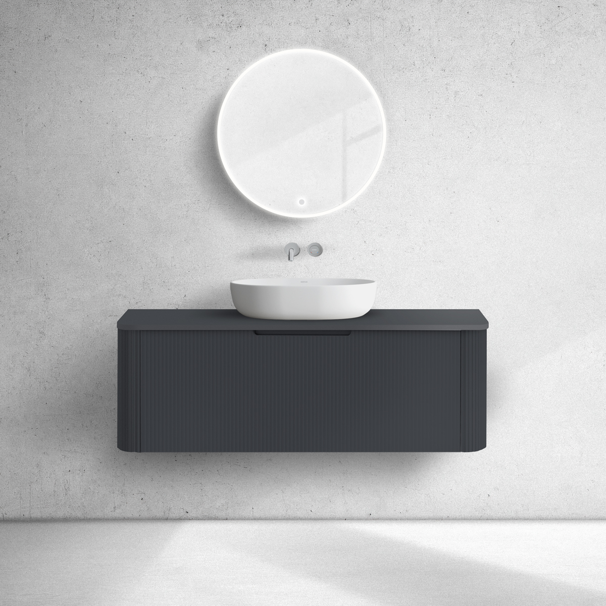 Oltens Hamnes armario 120x46x39 cm suspendido, para lavabo negro 60025300