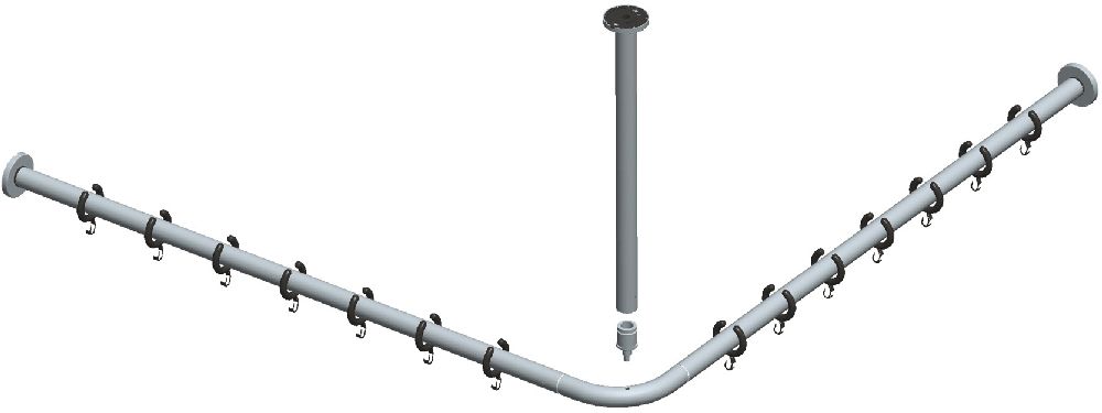 Keuco Plan barra para cortina de ducha 14937010900