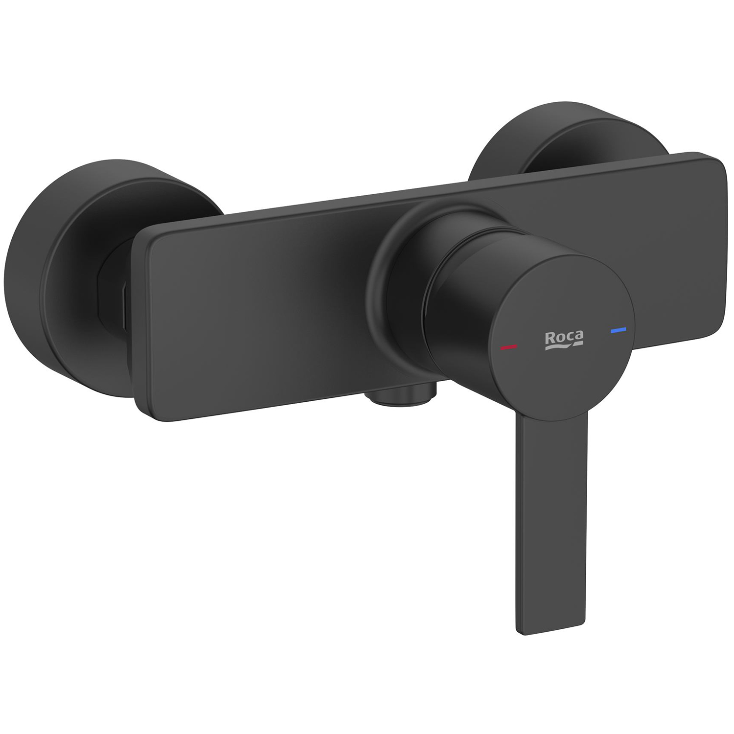 Roca Targa grifo para ducha a pared negro A5A215FNB0