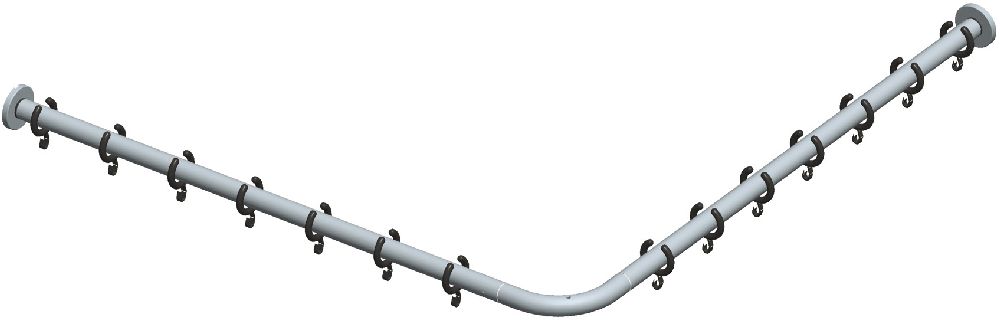 Keuco Plan barra para cortina de ducha 14939011200