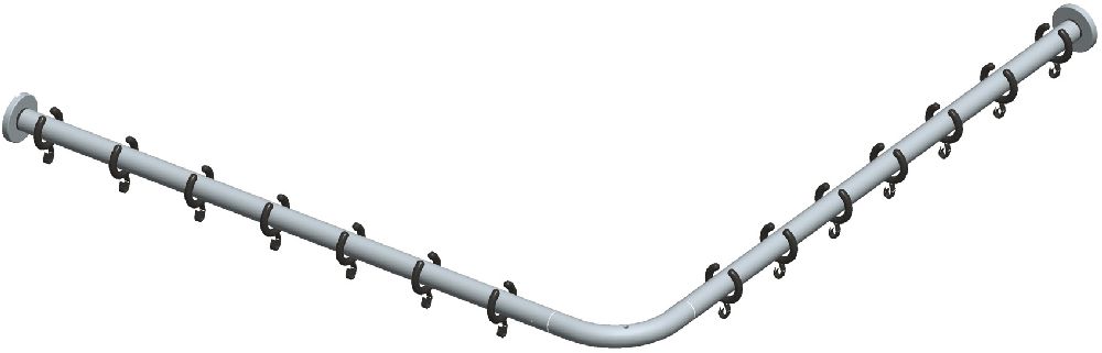 Keuco Plan barra para cortina de ducha 14939171000