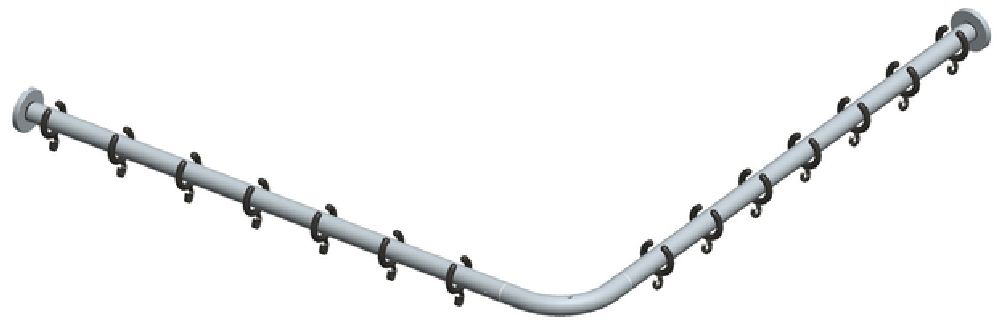 Keuco Plan barra para cortina de ducha 14939171200