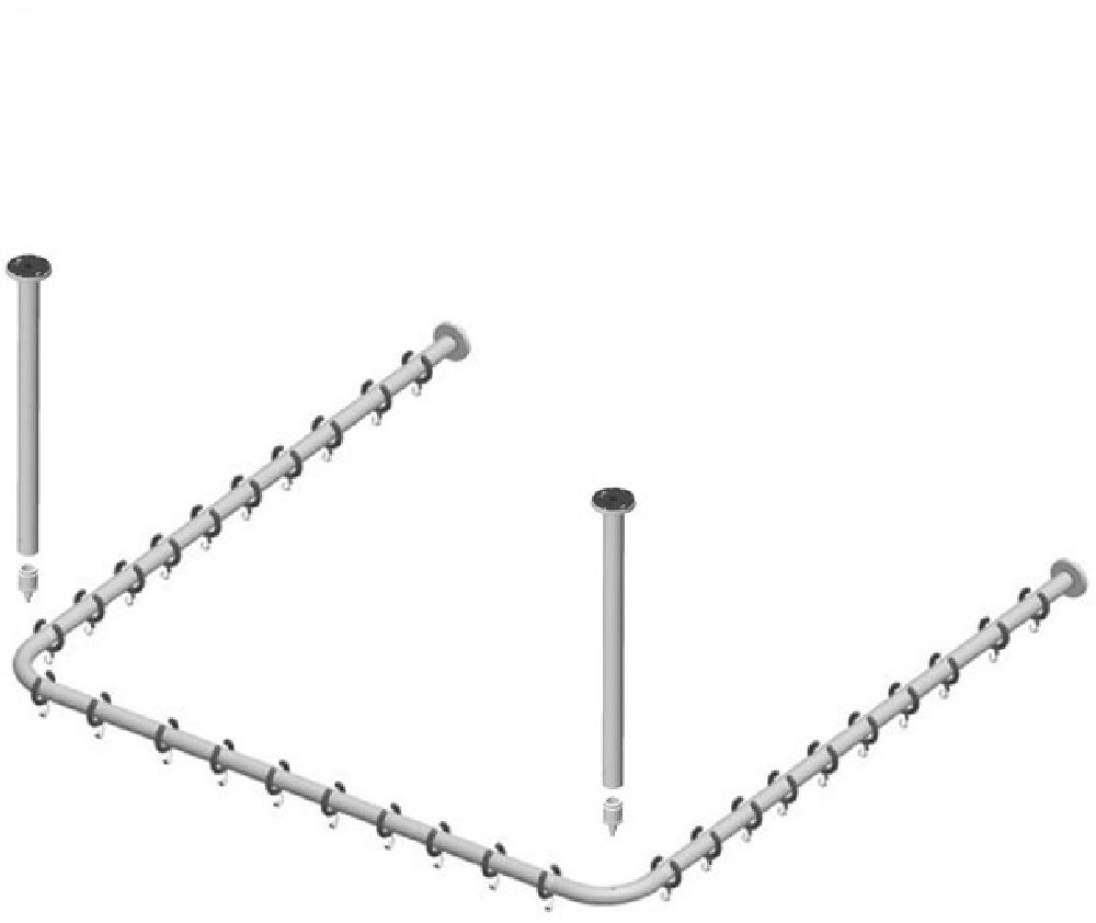 Keuco Plan barra para cortina de ducha 14940011000