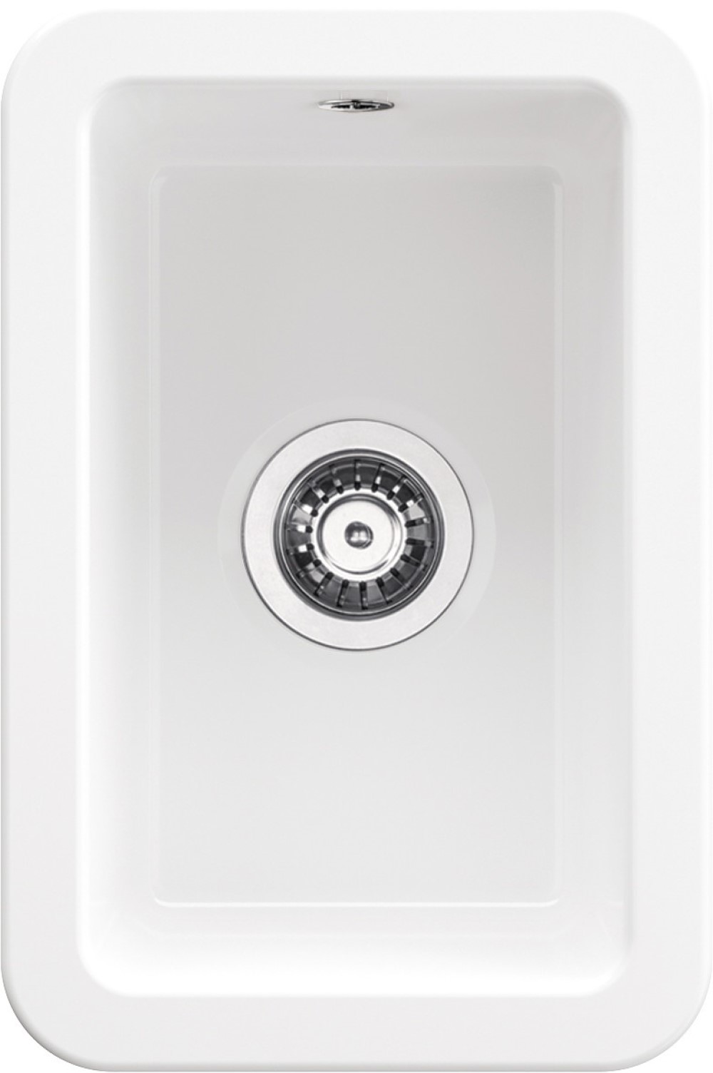 Deante Lumi fregadero de cerámica 30.4x20.3 cm blanco ZCU_610A