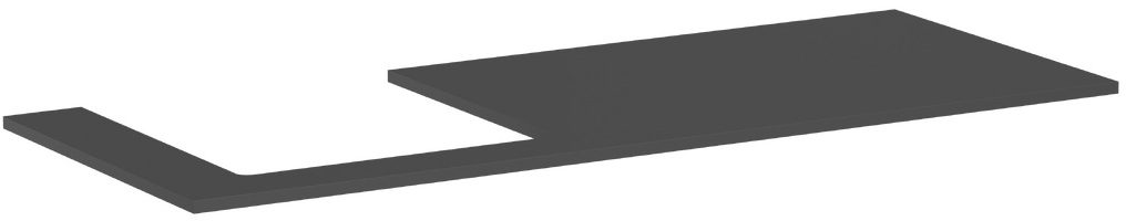 Hansgrohe Xilesa E encimera sobre armario 137.5x55 cm gris 54272760