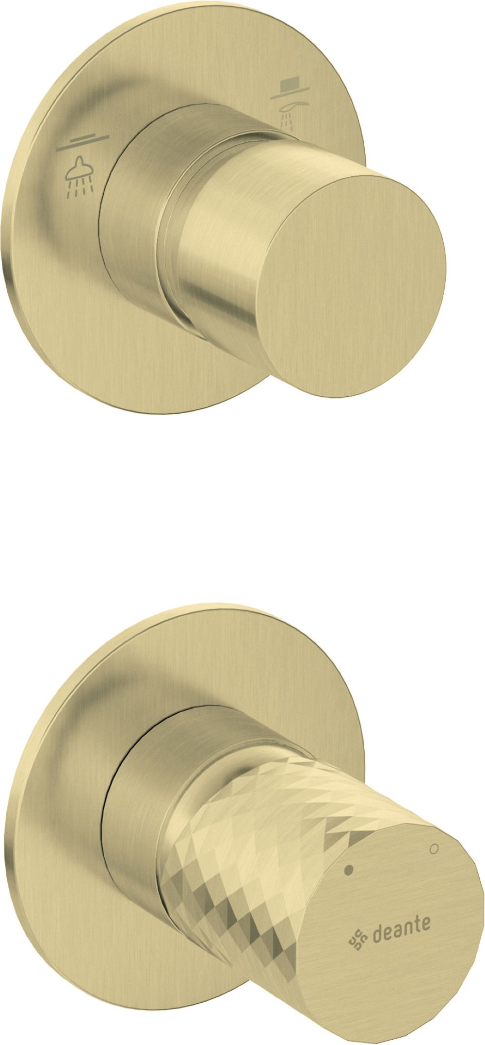 Deante Silia Hexa grifo de bañera y ducha empotrado oro BHS_R44P