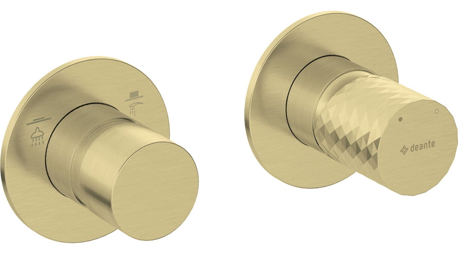 Deante Silia Hexa grifo de bañera y ducha empotrado oro BHS_R46P