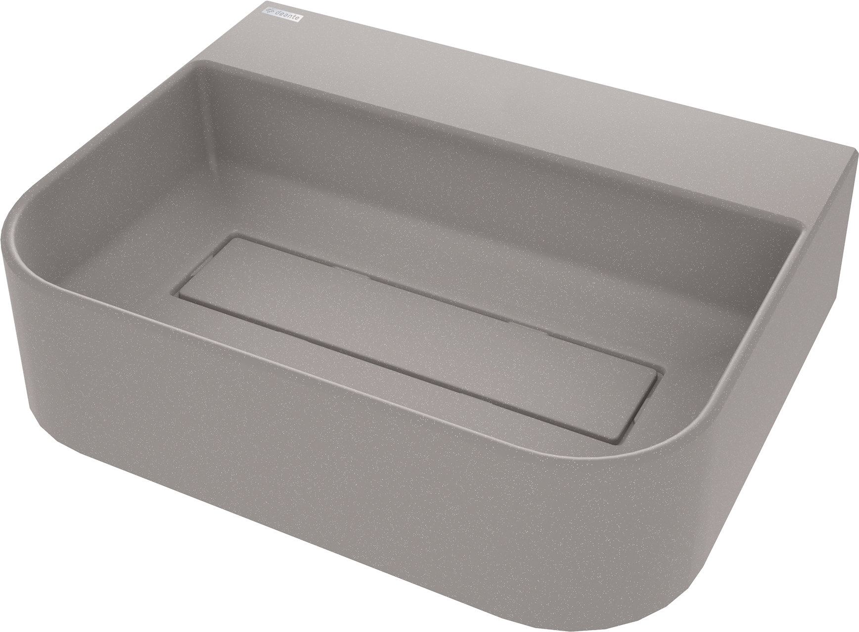 Deante Arnika lavabo 50.5x40.5 cm sobre encimera gris/piedra CQA_SU5S
