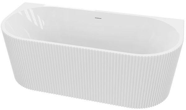 LaVita Oklahoma bañera de pared 170x80 cm oval blanco 5900378345770